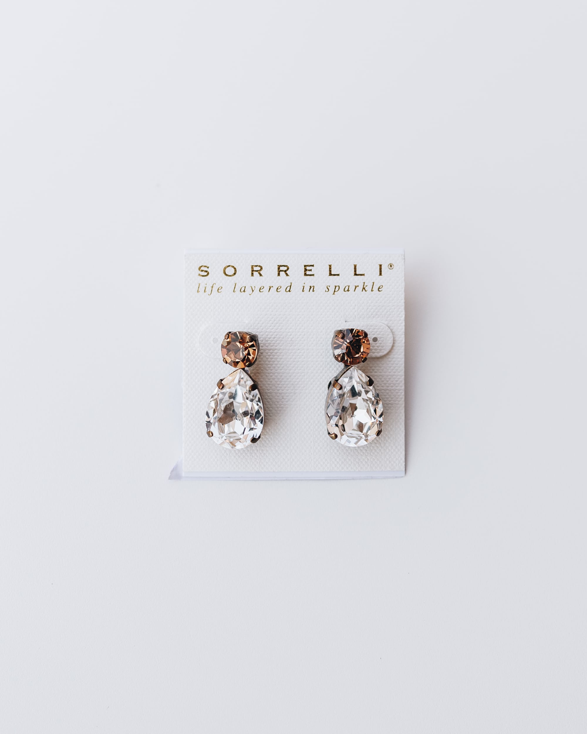 Sorrelli Earrings - Blush & Crystal